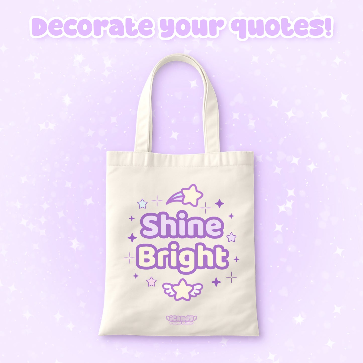 Kawaii Stars Procreate Stamp Brush Set - 40 Cute Digital Stamps